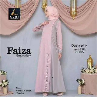 Gamis Faiza Embrodery By Lubi