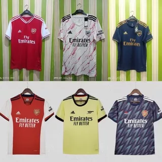 Jersey Bola GO IMPORT Arsenal 2021 2022 - Jersey Arsenal Home Away 3rd