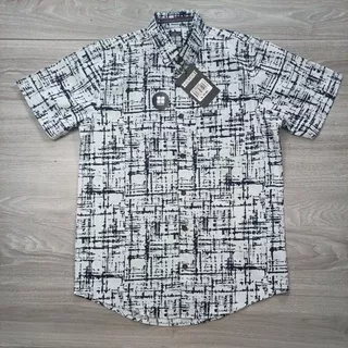 (BISA COD ) KEMEJA PRIA LENGAN PENDEK VOLCOM ORIGINAL BM GROSIR PRINT MOTIF DISTRO SURFING PREMIUM POLOS OVERSIZE 01