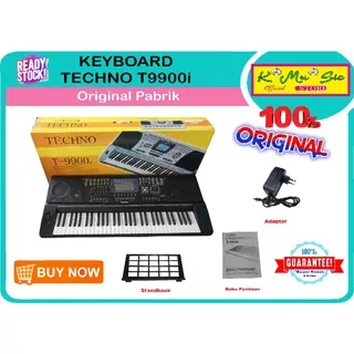 Keyboard seri baru Techno T9900i T 9900 T-9900i original pabrik warna hitam