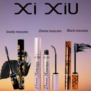 Xi XiU Mascara | Black | Pink Mascara Divine Waterproof Volumizing | mascara+eyeliner 2in1 xixiu maskara