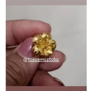 cincin mawar emas toba emas balige 24karat 5gram