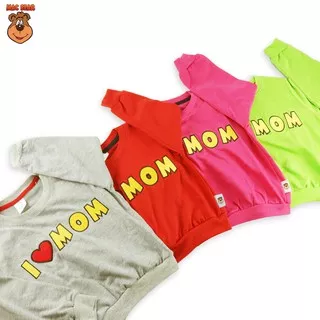 MacBear Sweater Anak Unisex Fam Collection I Love Mom 6 bulan - 12 tahun