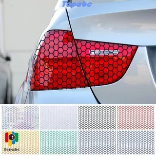 TOP Creative Car Rear Tail Light Cover Accessories Car Styling Honeycomb Sticker Auto New Reflective Material Exterior Tail-lamp Decal