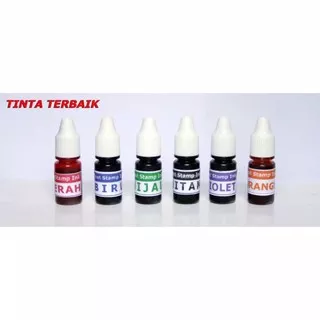 Tinta Stempel Flash Otomatis, Tinta Refill 5ML - 20ML. Warna Hitam/Merah/Biru/Hijau/ungu/kuning/orange/pink