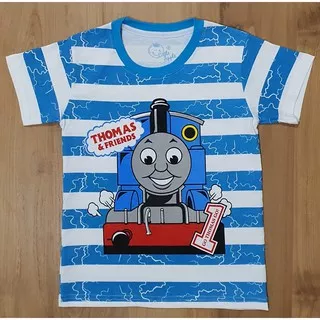 Kaos Karakter Anak Laki - Laki Thomas Salur Biru - Skids