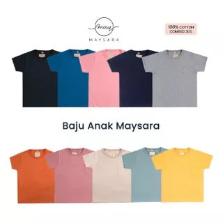 Kaos Anak Laki-Laki Perempuan Safa Kids Pocket Tee 4-6 Tahun