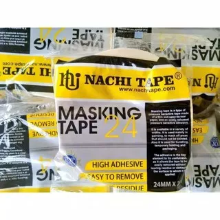 Masking tape Nachi 24mm x 20yard / Isolasi Kertas Nachi