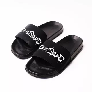 Sandal Slide On Sendal Band Dead Squad Slop Slip Vol 3 Karet Casual Original Pria Cowok Bisa Custom Nama Logo Foto Gambar Inisial Kata Hotel Free Design Desain Sendiri Satuan Bijian Wanita Cewek Unisex RINGAN & NYAMAN Anti Air Murah Cod