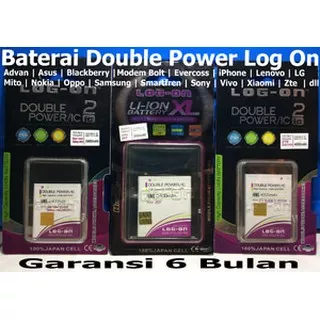 Baterai Log on Blackberry CS2 C-S2 BB 8520 2600mAh Batre Double Power Original