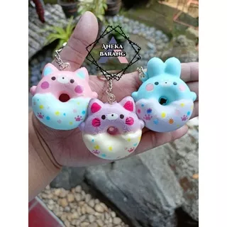 Squishi Mini Donat Animal / Squishy Donat 1pc