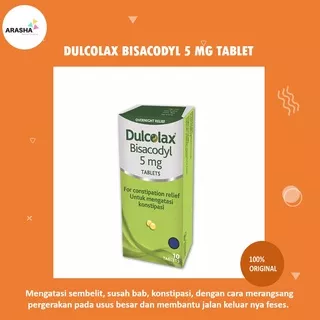 DULCOLAX BISACODYL 5 MG TABLET Obat Susah BAB/Sembelit/Gangguan Pencernaan