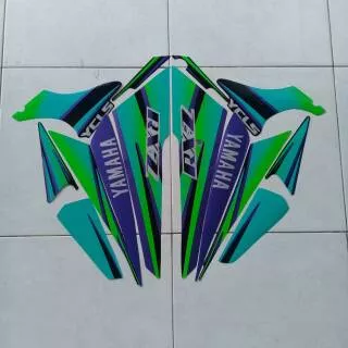 Striping Motor Yamaha RXZ 1997 Ungu Hijau