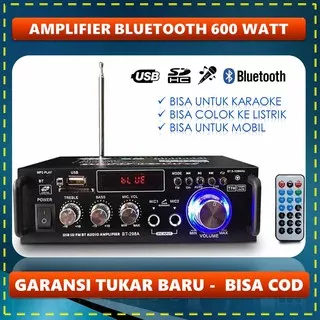 Power Amplifier Bluetooth Sound System Rumah Home Theater Bisa Karaoke