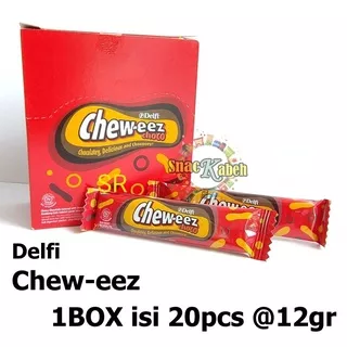 Delfi Chew-eez Chew eez Cheweez coklat isi 20pcs