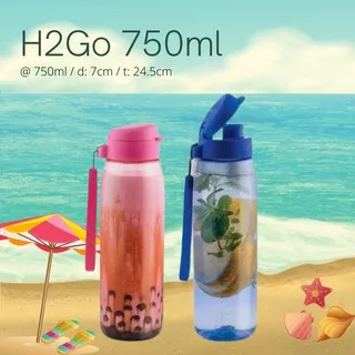 H2Go 750ml / Botol Minum Tupperware Original Termurah