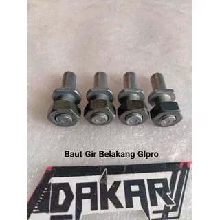 Baut/Baud Gir/Ger/Gear Belakang GL PRO Set isi 4 HONDA GLMAX/NEOTECH/MEGAPRO/TIGER