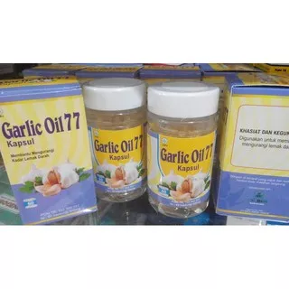 Garlic Oil 77 isi 60 kapsul - Herbal Bawang Putih Obat Lemak Darah & Hipertensi Alami