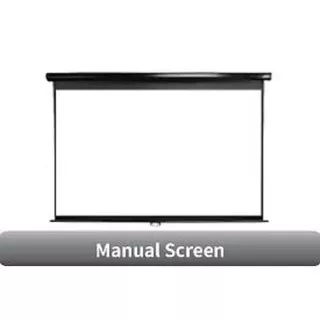 Screen Projector (Layar Projector) Manual Wall Mount 96 (2,44 X 2,44)