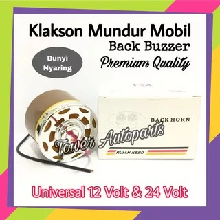 Klakson Mundur Atret / Back Horn Buzzer / Alarm Sirine Mundur Untuk Mobil & Truk 12 - 24 Volt