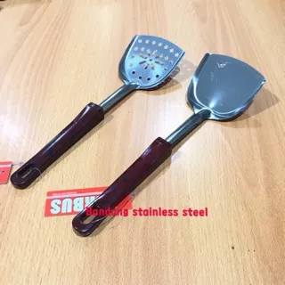 Susuk sutil spatula stainless steel murah gagang plastik 290/2901