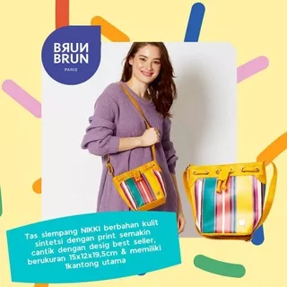 TAS SELEMPANG WANITA TAS KERJA BRUNBRUN PARIS PROMO TERBARU NIKKI BRUNBRUN PARIS SLING BAG