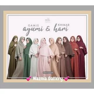 Gamis Ayumi dan Khimar Hari HIJAB ALILA | Daily Gamis Muslimah Busui dan Wudhu Friendly | Daily Bergo Instan Syari