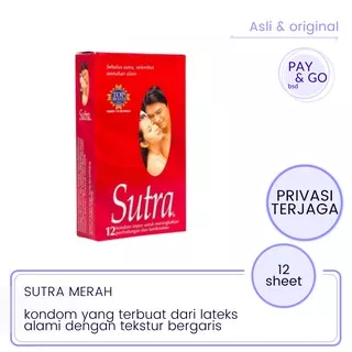 SUTRA MERAH ISI 12-KONDOM SUTRA MERAH ISI 12-SUTRA MERAH 12 SHEET-ALAT KONTRASEPSI