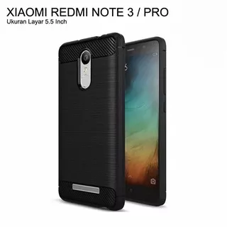Case Ipaky Carbon Xiaomi Redmi Note 3 Slim Armor Casing Softcase