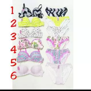 SET BRA PANTY KAWAT ADA BUSA