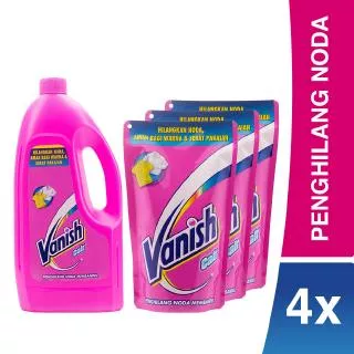 Vanish Liquid 1L + Vanish Liquid 750 ml x 3 Pcs