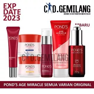 PONDS AGE MIRACLE DAY NIGHT CREAM 50GRAM POND'S 50G ESSENCE WHIP SERUM FOAM EYE CREAM PONDS