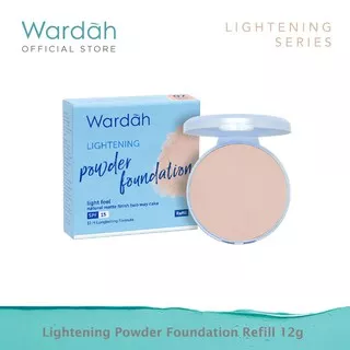 Wardah Refill Lightening Powder Foundation Light Feel 12g  Refill Two way cake