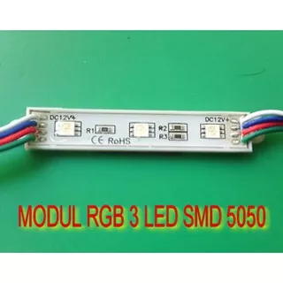 MODUL RGB 3 LED SMD 5050 - WATERPROOF