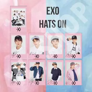 Polaroid KPOP EXO Hats On (TTD All Member)