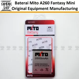 Baterai Mito Fantasy Mini A260 BA-00083 BA00083 Original Double Power Batre Batrai BA 00083 Fantasi