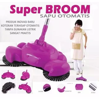 Super Broom Alat Sapu Lantai Elektrik Otomatis Spesifikasi Power Pilihan Alat Kebersihan Rumah Murah