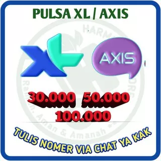 PULSA XL / AXIS PULSA 30.000, PULSA 50.000, PULSA 100.000, MURAH BANYAK MURAH