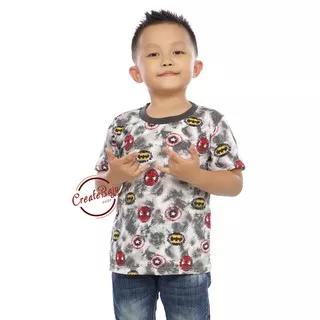 KAOS ANAK LAKI AVENGERS 1-7 TAHUN BAJU ATASAN ANAK LAKI FASHION TERMURAH BAHAN KATUN