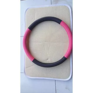 Cover Steer Sarung Stir Setir Mobil Warna hitam pink termurah