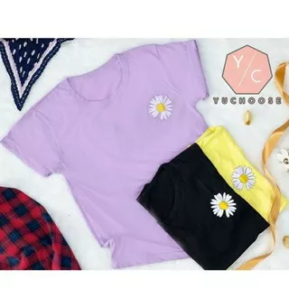 Kaos T shirt Korean Style Summer Peaceminusone flower / g dragon bts nct