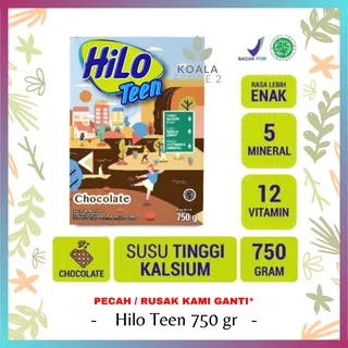 HILO Teen Kemasan 750 Gram - Susu Hilo - Peninggi Badan - Susu Rendah Lemak - Coklat dan Vanilla