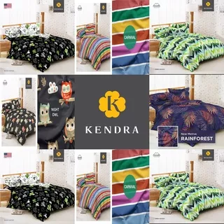 Sprei T30 Kendra 180 Black Cactus, Carnival, Green Chevron, Night Owl, Rain Forest