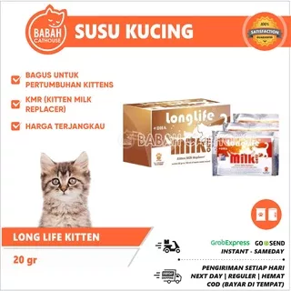 Long Life KITTEN Susu Kucing Bayi Anak Baru Lahir Milk Replacer Untuk Hamil Menyusui Cat KMR Kalsium