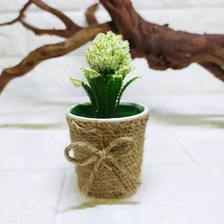 Pajangan BUNGA ANGIN Mini Burlap Kecil Pajangan Unik Cantik