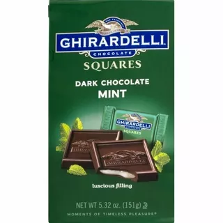 GHIRARDELLI Chocolate Square Dark Chocolate Mint 151gr