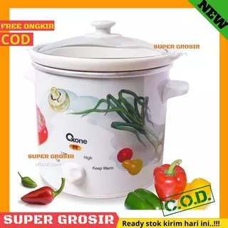 OXONE Slow Cooker 4 Liter Panci Elektrik Panci Murah Peralatan Dapur Alat Masak SG131