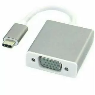 Kabel USB Type C tipe C to VGA Converter MacBook 12, TouchBar, Galaxy S8 S8+  A3 A5 A7 Mi5 dll