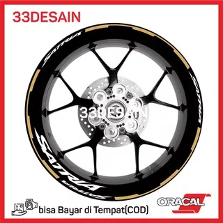 Aksesoris Motor Stiker Cutting 8 Velg Suzuki Satria FU  - 33Desain