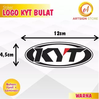 Stiker Logo KYT Helm / Sticker KYT Bulat / Stiker Helm / Stiker Logo KYT Bulat / Stiker Repaint